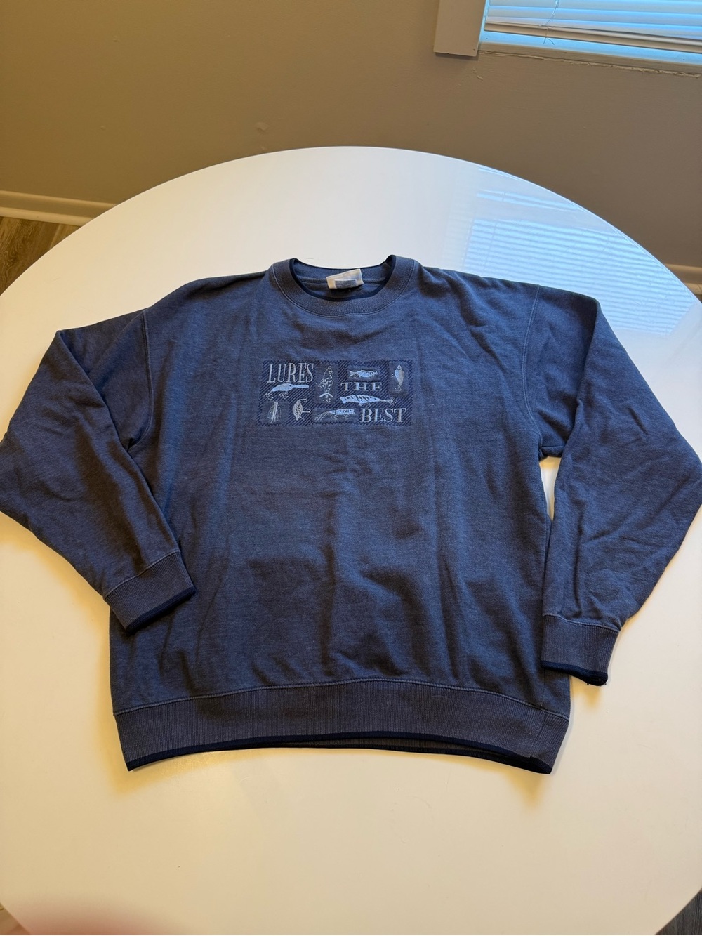 Vintage Embroidered Fishing Crewneck